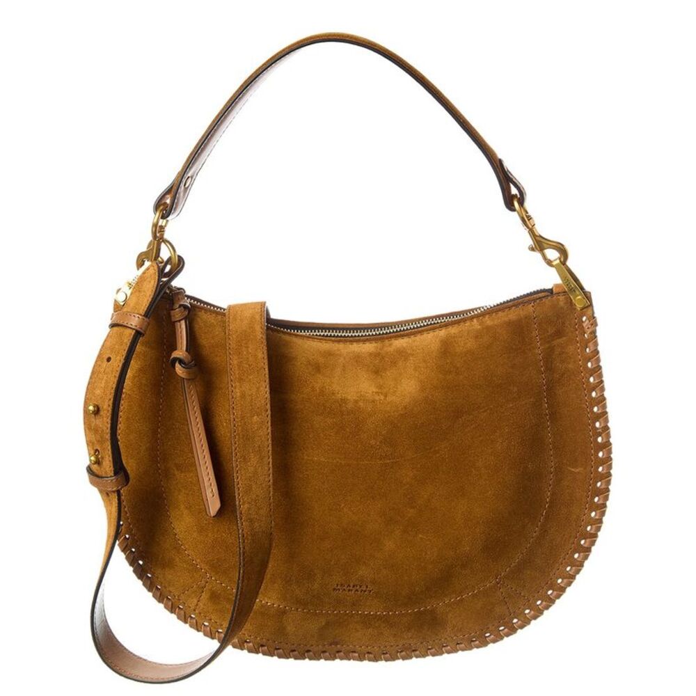 Isabel Marant Oskan Suede Hobo Bag, Brown